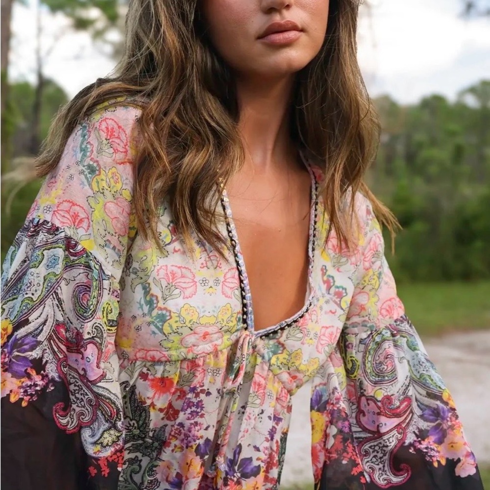 NATURAL LIFE Multicolor Floral Blouse